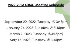 SDMC Meeting Schedule